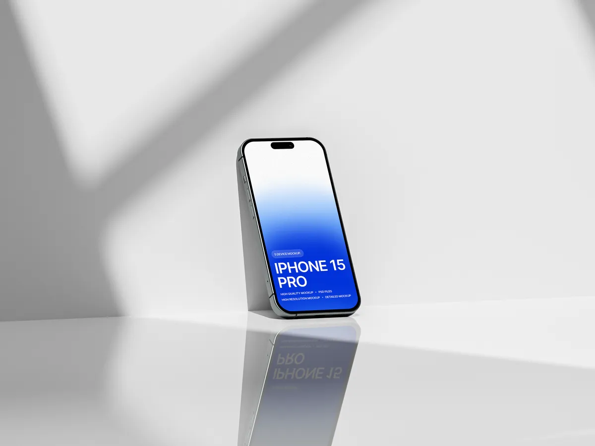 iPhone Pro on left side, screen displayed