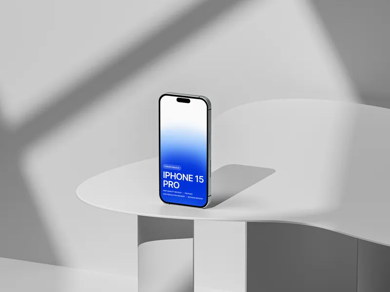 iPhone Pro in right profile with screen display